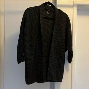 Black cardigan sweater